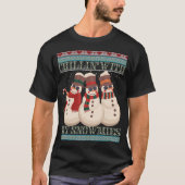 Chillin’ With My Snowmies Snowmen Art T-shirt (Voorkant)