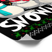 Chillin' With My Snowmies - Ugly Christmas Snowman Poster (Hoek)