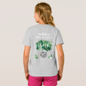 Chilline als een sloze tropische florale t-shirt (Achterkant volledig)