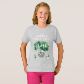 Chilline als een sloze tropische florale t-shirt (Voorkant volledig)