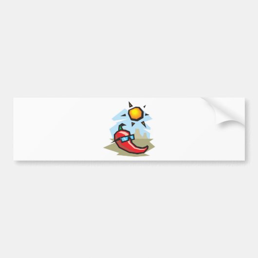 chilline chili pepper bumpersticker (Voorkant)