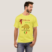 Chilline met mijn tacosaurus t-shirt (Voorkant volledig)