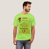Chilline met mijn tacosaurus t-shirt (Voorkant volledig)
