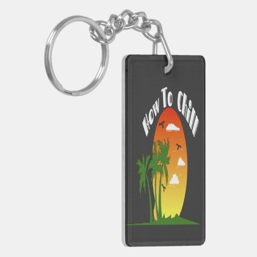 Chilling Acrylic Sleutelhanger (Voorkant Links)