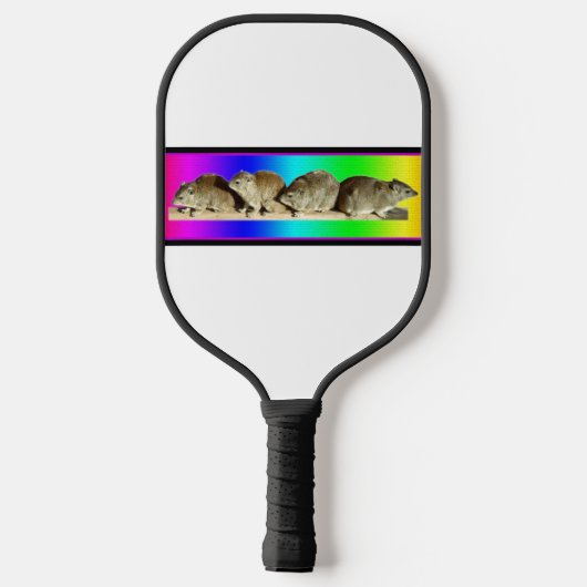 Chilling African Hyrax Pickleball Paddle (Achterkant)