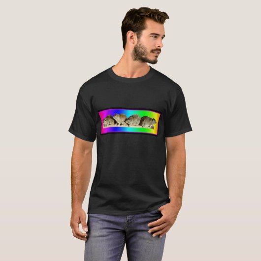 Chilling African Hyrax T-shirt (Voorkant volledig)