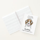 Chilling Beagle met Bubblegum Schattige Funny Dog Notitieboek (Binnen)