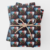 Chilling Bigfoot Santa Claus Funny Sasquatch Inpakpapier Vel (In situ)