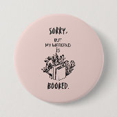 Chilling book-worm ronde button 7,6 cm (Voorkant)