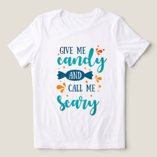 Chilling Charm: Groene en Oranje Halloween Quote Tri-Blend Shirt