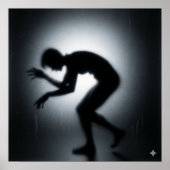 chilling contorted silhouette poster (Voorkant)