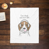 Chilling Dog met Bubblegum Grappige Beagle Fleece Deken