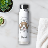 Chilling Dog met Bubblegum Grappige Beagle Waterfles