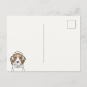 Chilling Dog met Bubblegum Schattige Funny Beagle Briefkaart (Achterkant)