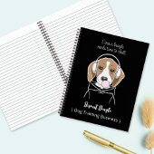 Chilling Dog met Bubblegum Schattige Funny Beagle Notitieboek
