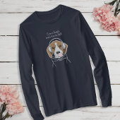Chilling Dog met Bubblegum Schattige Funny Beagle T-shirt