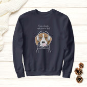 Chilling Dog met Bubblegum Schattige Funny Beagle Trui