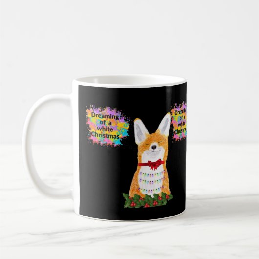 Chilling Fox White Christmas Koffiemok (Links)