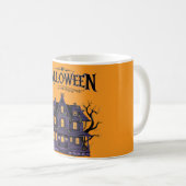 Chilling Haunted House Mok Design voor Halloween (Voorkant rechts)