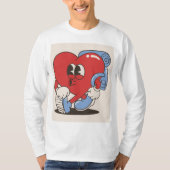 Chilling Heart Design T-shirt met lange mouwen (Voorkant)