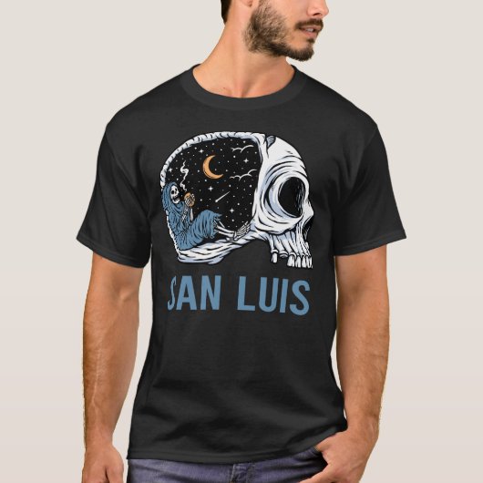 Chilling Skeleton San Luis T-shirt (Voorkant)