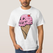 Chilling Treat: Skull Cone T-shirt (Voorkant)