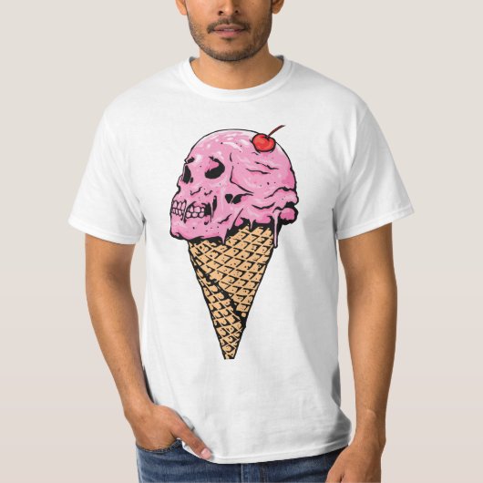 Chilling Treat: Skull Cone T-shirt (Voorkant)