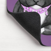 Chilling Tuxedo Cat Mousepad Muismat (Hoek)