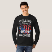 Chilling With My Gnomies 4th of July  Gnome Us Fla T-shirt (Voorkant volledig)