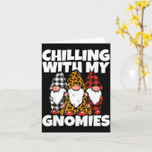 Chilling With My Gnomies _ Cute Garden Gnome Chris Kaart (Gele Bloem)