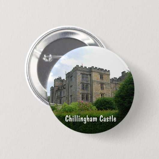 Chillingham Castle Ronde Button 5,7 Cm (Voorkant /achterkant)