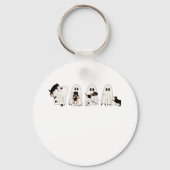 Chillingly Charming: Omarm de Spooky Vibes! Sleutelhanger (Voorkant)