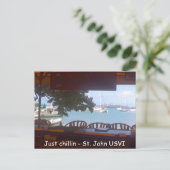 Chillin'on St. John Briefkaart (Staand voorkant)