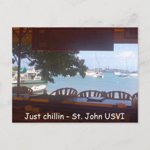 Chillin'on St. John Briefkaart