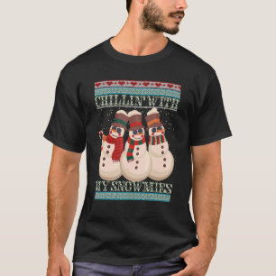 Chillin's met mijn Snowmies lomp kerstman 5 T-shirt