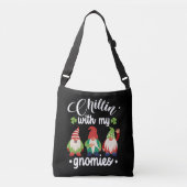 Chillin's with My Gnomies Funny St Patrick's Day Crossbody Tas (Voorkant)