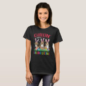 Chillin's with My Shetland Sheepdog Easter Hap T-shirt (Voorkant volledig)