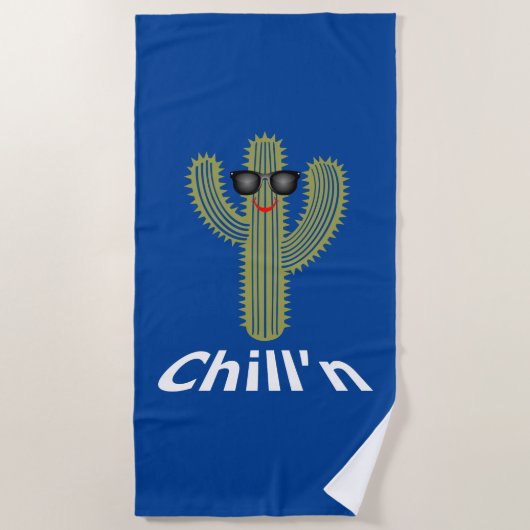 Chill'n Cactus Design - Badhanddoek (Voorkant)