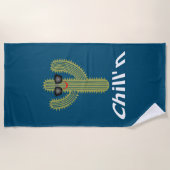 Chill'n Cactus Design - badhanddoek (Voorkant)