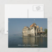 Chillon castle, Montreux, Zwitserland Briefkaart (Voorkant / Achterkant)