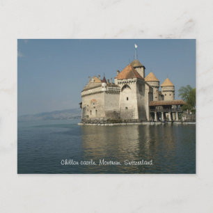 Chillon castle, Montreux, Zwitserland Briefkaart