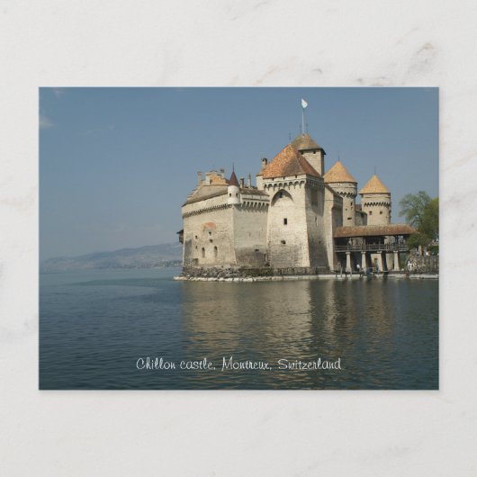 Chillon castle, Montreux, Zwitserland Briefkaart (Voorkant)