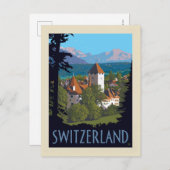 Chillon Castle | Zwitserland Briefkaart (Voorkant / Achterkant)