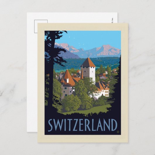 Chillon Castle | Zwitserland Briefkaart (Voorkant / Achterkant)
