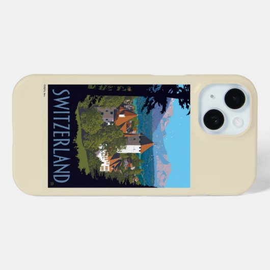 Chillon Castle | Zwitserland Case-Mate iPhone Case (Achterkant (horizontaal))