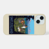 Chillon Castle | Zwitserland iPhone 15 Case (Achterkant horizontaal)