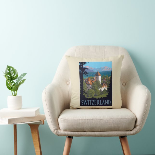 Chillon Castle | Zwitserland Kussen (Stoel)