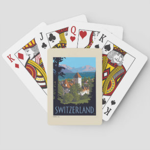 Chillon Castle   Zwitserland Pokerkaarten