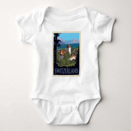 Chillon Castle | Zwitserland Romper (Voorkant)
