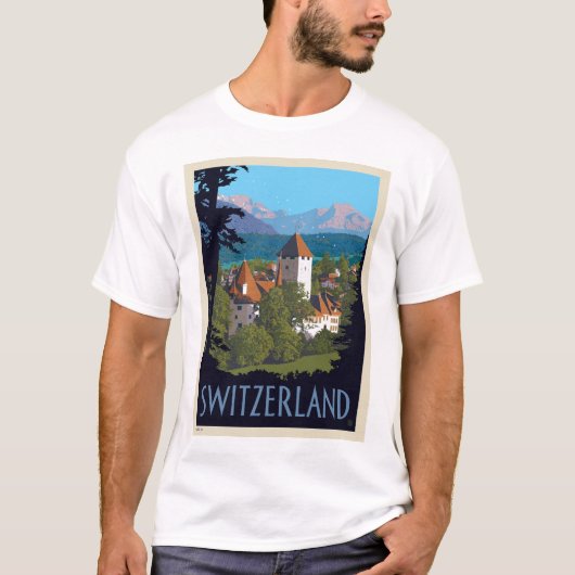 Chillon Castle | Zwitserland T-shirt (Voorkant)